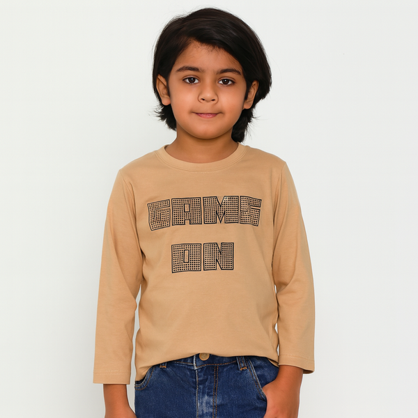 Boy Peach Game On T-Shirt 135