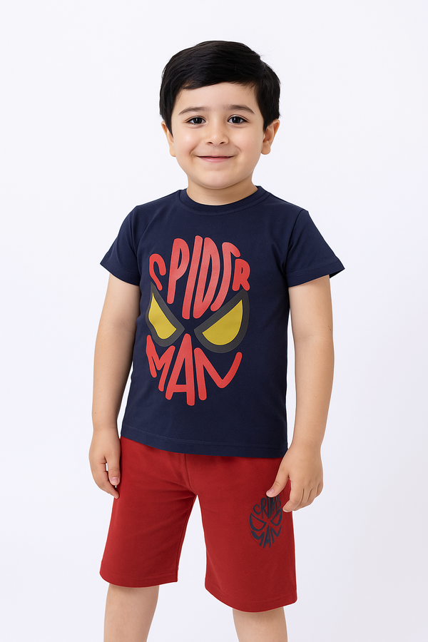 Boy Navy Spider Man 2 Pc 202