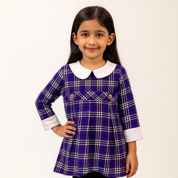 Cambridge Check Purple Top 💜126