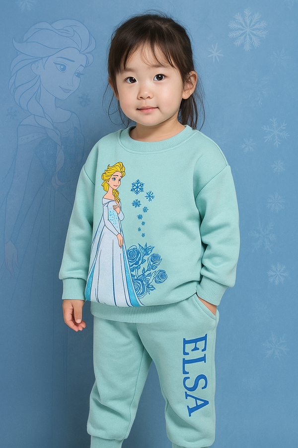 Girls Aqua Elsa 2 Pc set 222