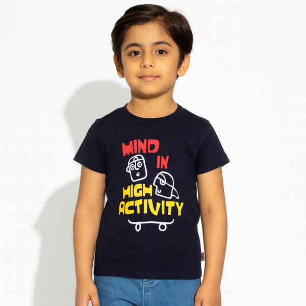 Boys Navy Mind in High T-Shirt 144