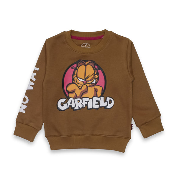 Boy Brown Garfield Sweatshirt  251