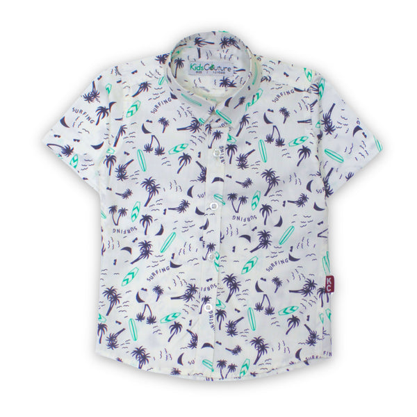 Boys Short Sleeves Surfing beach shirt