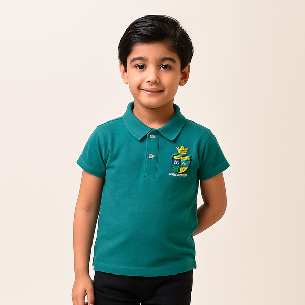 Boy Athletic Green Polo 191