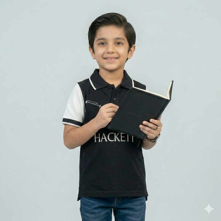 Premium Color-Block Polo – Hackett Edition 332 – Kids Couture