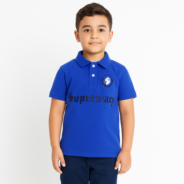 Boy Emb Royal Blue Polo Shirt 183