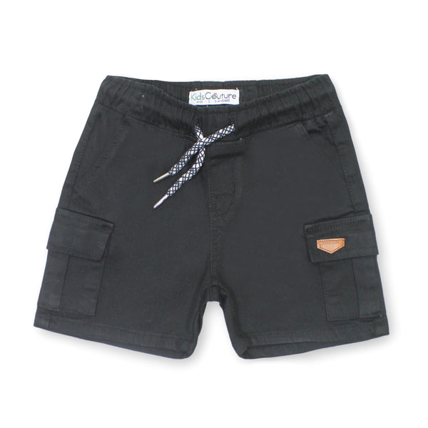 Boy Black Denim Short 208