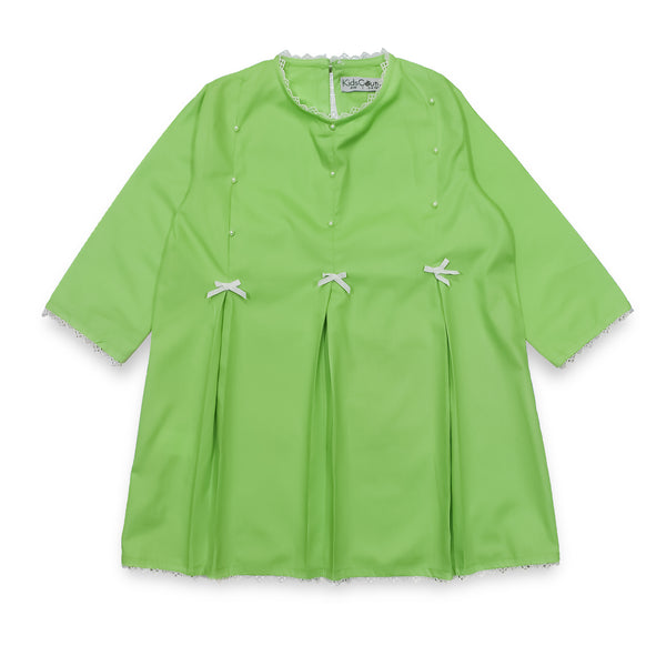 Girls Parrot Green Bow Top 221