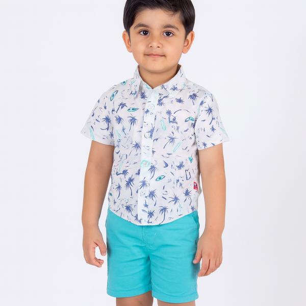 Boys Short Sleeves Surfing beach shirt 153