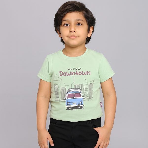 Boys Downtown Light Green T-shirt 147
