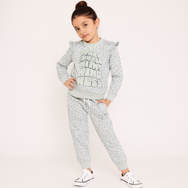Girls Light Green Treat People with Kindness 2 Pc 224