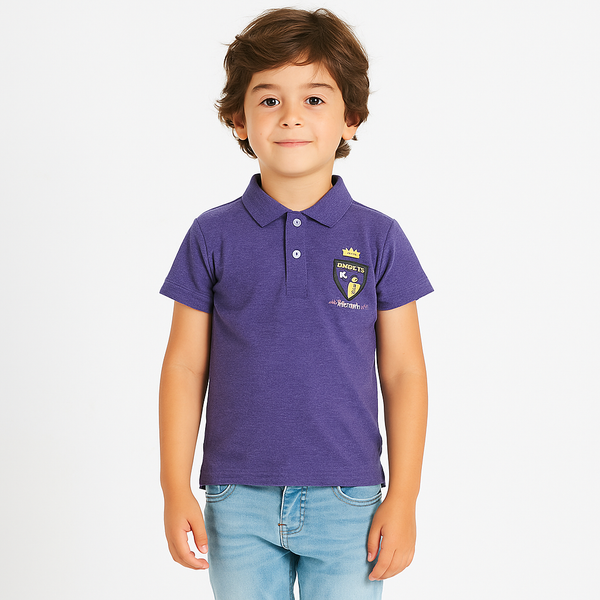 Boy Athletic Purple Polo 191