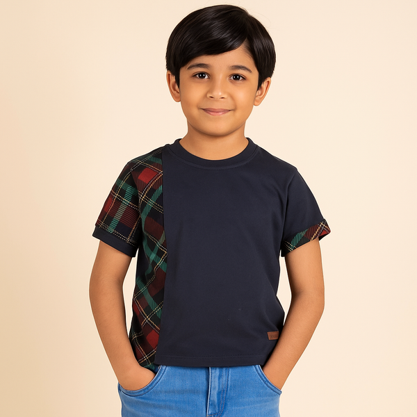 Black T-Shirt Check Panel 🖤👕 31