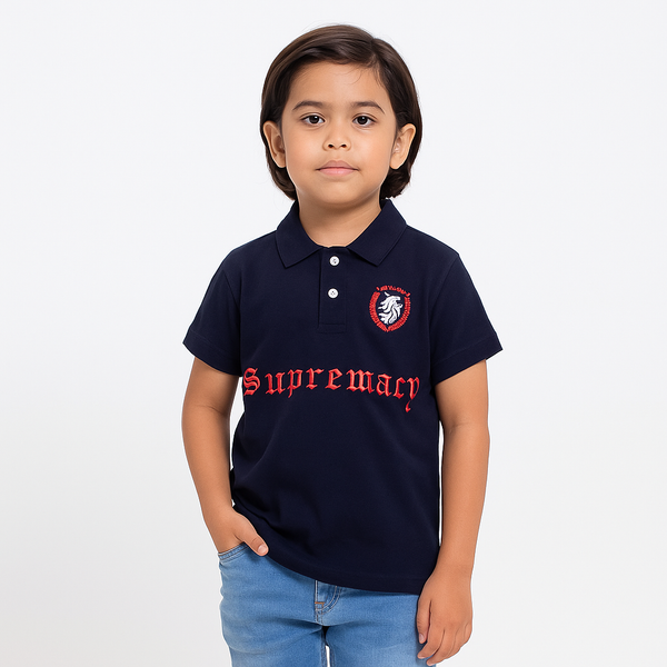 Boy Emb Dark Navy Polo Shirt 183