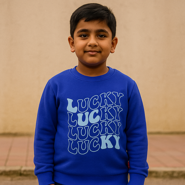Boy Royal Blue Lucky Sweatshirt  245