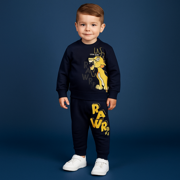 Navy Fleece Pair Rawr 🦖98