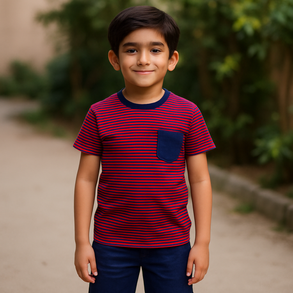 Boy Red stripes 2 Pc set 190