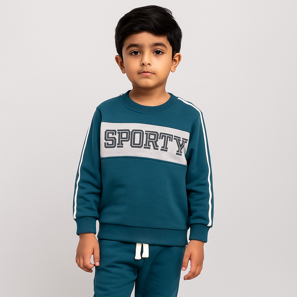 Boy Green Sporty 2 Pc Set 237