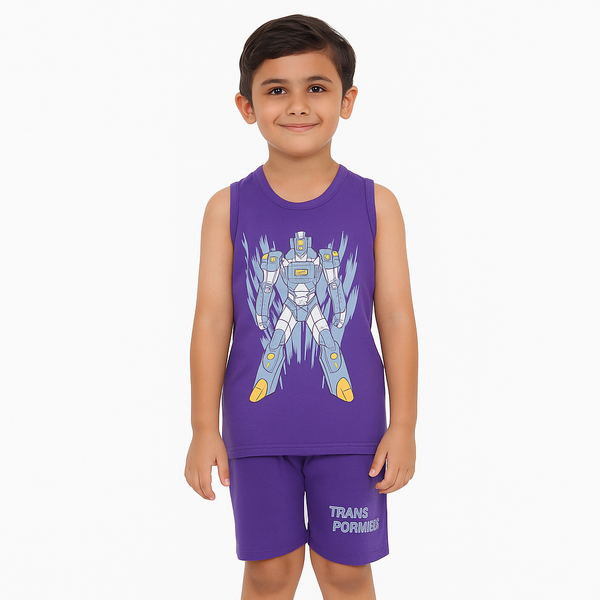 Boy Sando Purple Transformers 2 Pc set 213