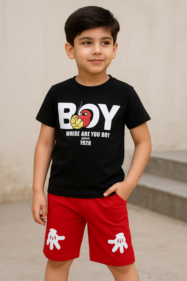 Boy Black Red 2 Pc set 169