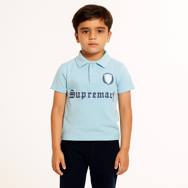 Boy Emb Aqua Polo Shirt 183