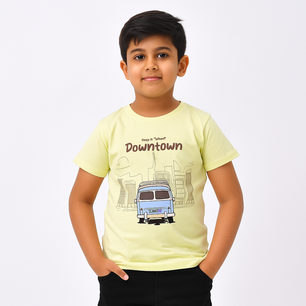 Boys Downtown Light Yellow T-shirt 147