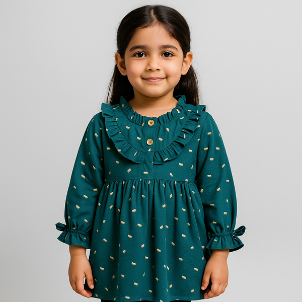 Girls Arabian Green Victoria Top 157
