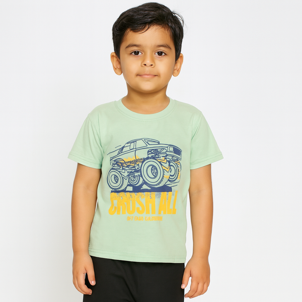 Boys Crush All Light Green T-shirt 146