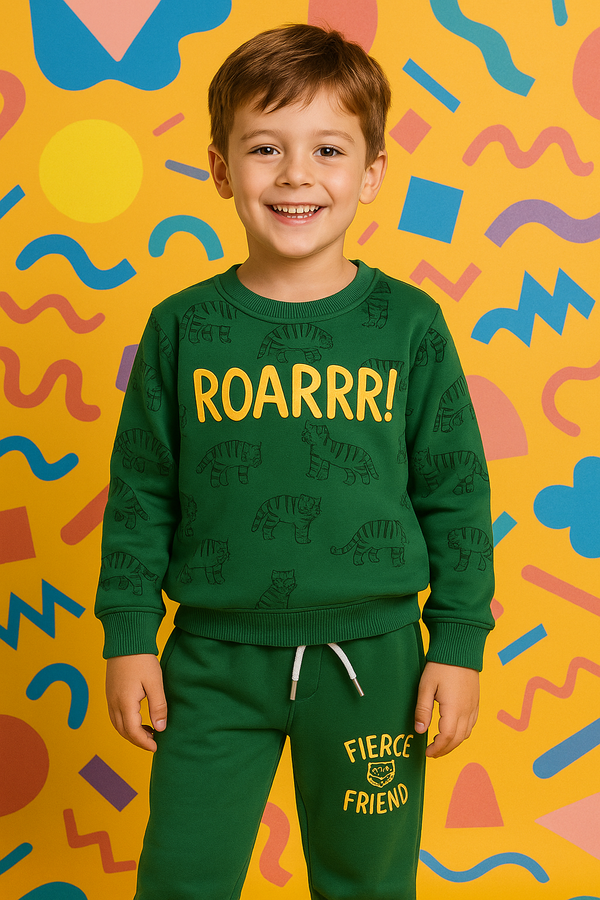 Boy Green Roarr Tiger 2 Pc set 226