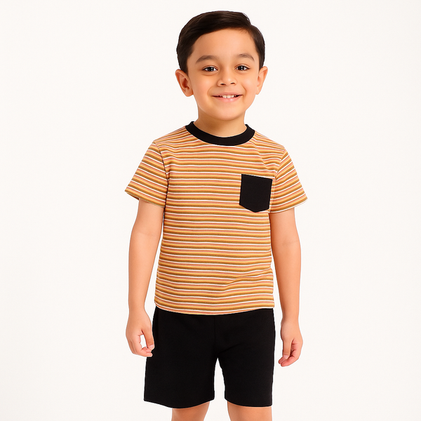 Boy Pocket Stripes 2 Pc 201