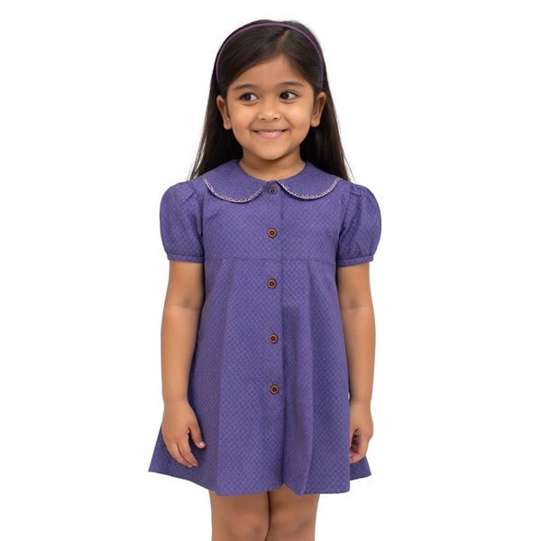 Girls Purple Doted Top 167