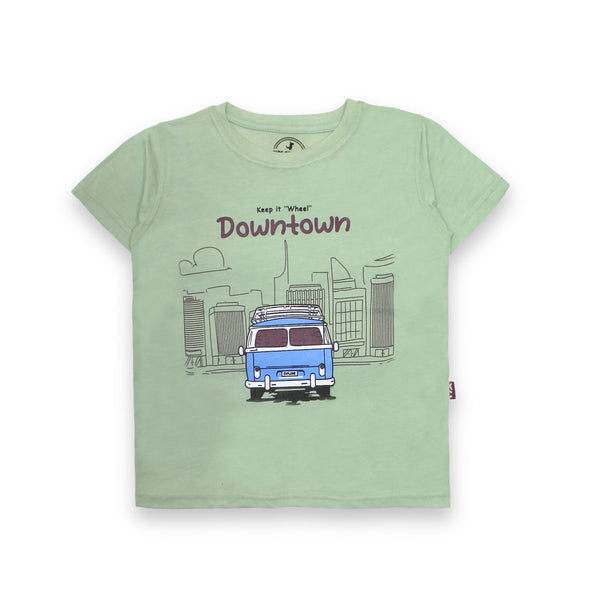 Boys Downtown Light Green T-shirt 147