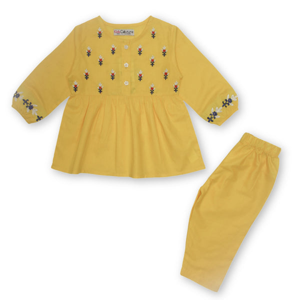 Girls Mustard Yellow 2 pc set 133