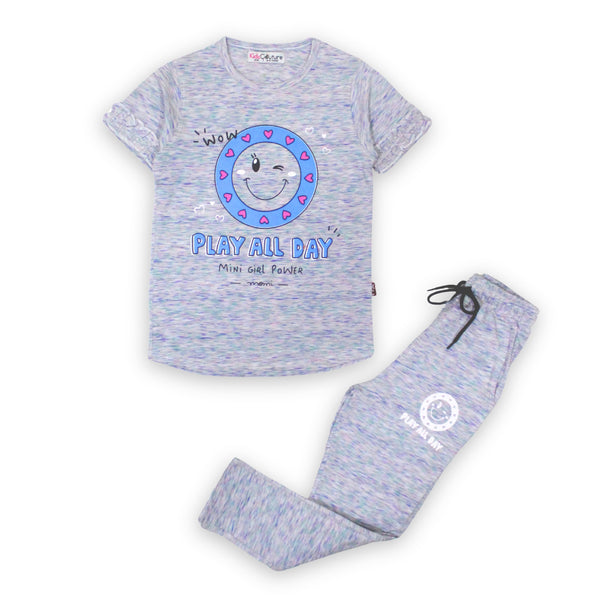 Girls Light Blue Play All day 2 pc set 187