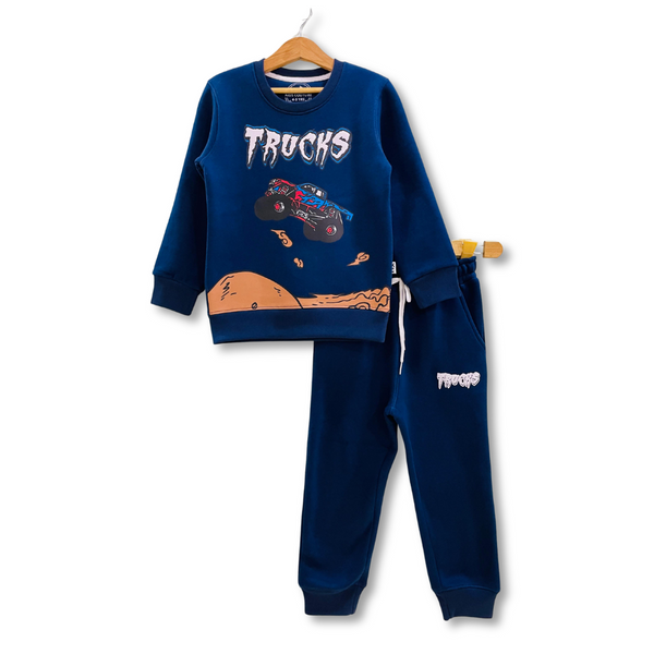 Boys Pair Navy Trucks 2 Pc 🚚