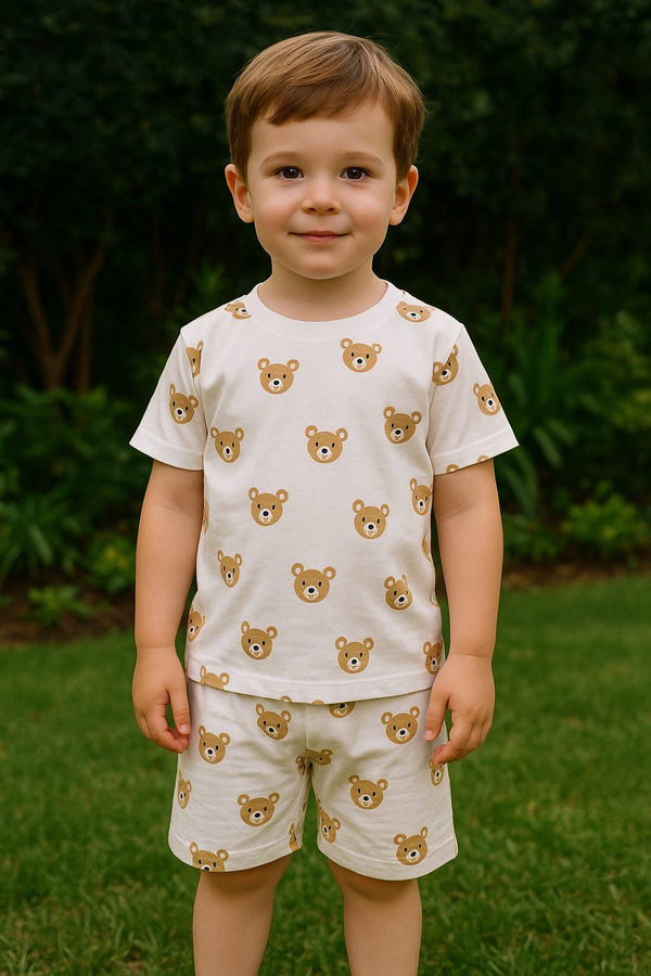 Boy Teddy Bear Face 2 Pc 204