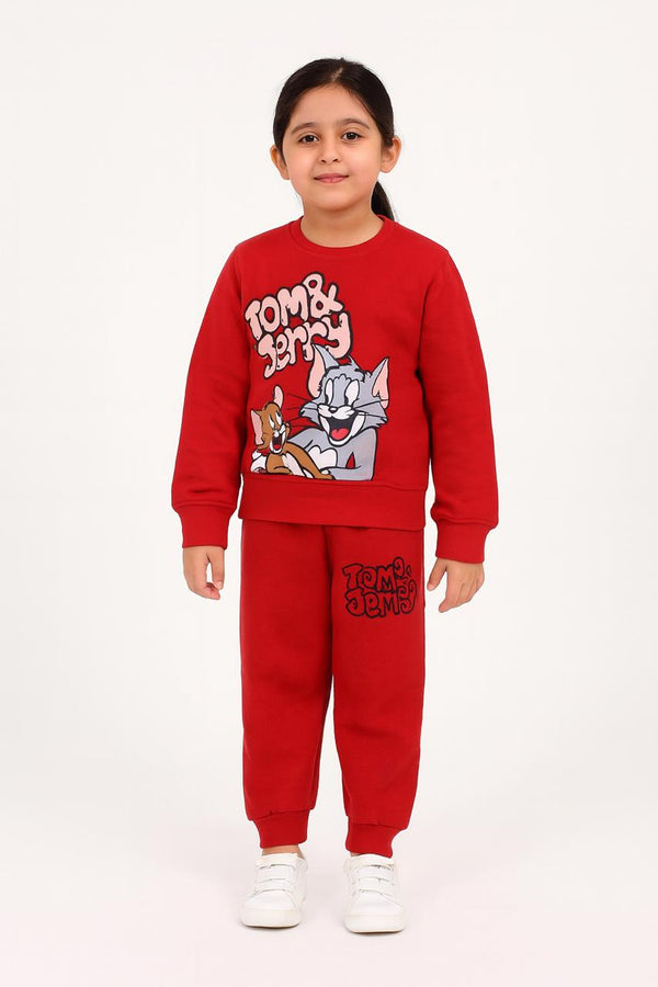 Girls Red Tom & Jerry 2 Pc set 260