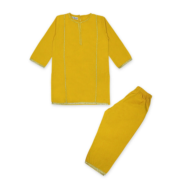 Girls Yellow Lace 2 pc set 188