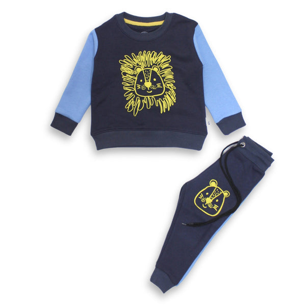 Boys Fleece Navy Lion 2 Pc Set 🦁